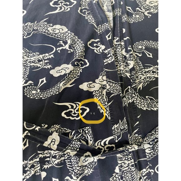 Mens Robe, Size Large, Year of the Dragon Vintage Loungewear - Picture 10 of 10